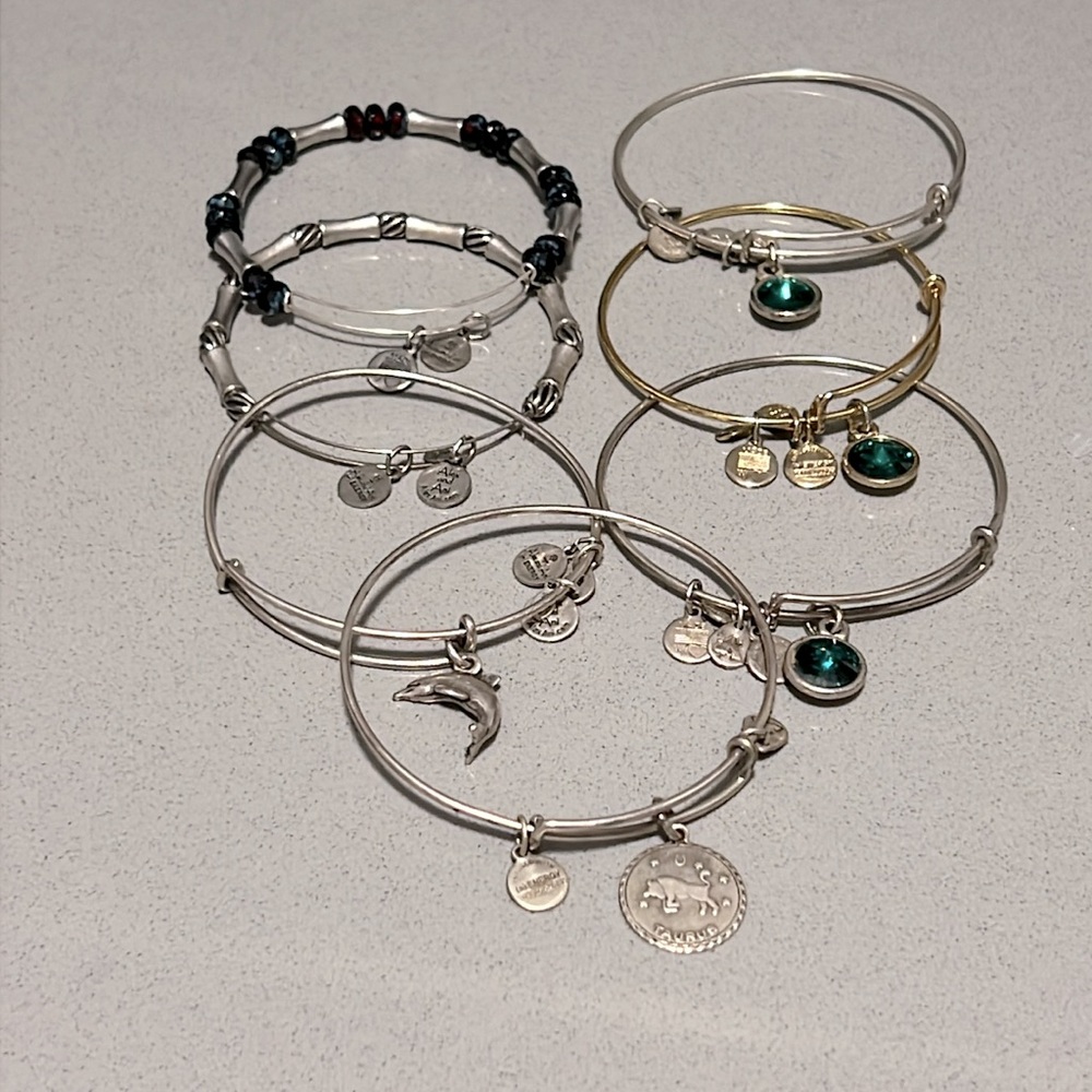 7 Alex and Ani Bracelets - Picture 2 of 5